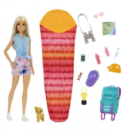 Jocuri si articole copii - Papusa Barbie Malibu pleaca  in camping