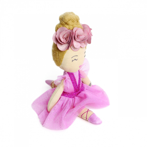 Papusa balerina Carmen cu rochita si fundita,20 cm [1]