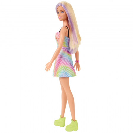 Papusa barbie fashionista blonda cu suvite mov [7]