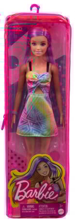 Papusi & accesorii - Papusa barbie fashionista blonda cu suvite mov