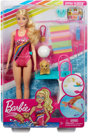 Jocuri si articole copii - PAPUSA BARBIE INOTATOARE