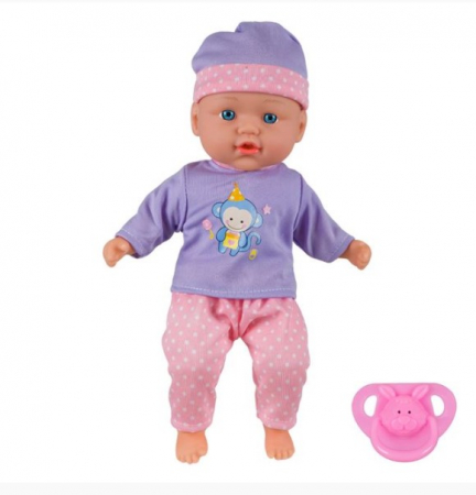 Păpușă Bebeluș Interactivă - 30 cm, Cu Suzetă și Sunete! [2]