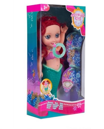 Jocuri si articole copii - Papusa Sirena cu sunet si lumini