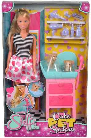 Papusi & accesorii - Papusa Steffi la Salonul de Înfrumusețare al Animăluțelor 