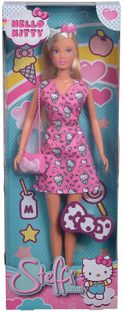 Papusi & accesorii - Papusa Steffi Love Hello Kitty Fashion Roz Închis 