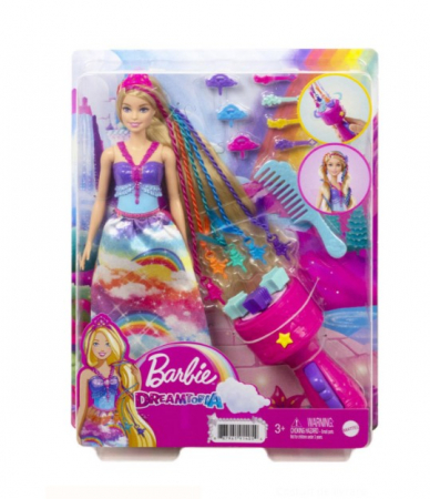 Papusa Barbie Dreamtopia  cu impletituri si accesorii incluse [1]