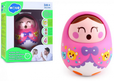 Jucarii de sortat si motricitate - PAPUSICA BEBE CU SISTEM HOPA MITICA