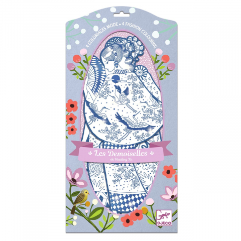 Jocuri si Jucarii Educative - Parada modei de colorat Laura & prietenii, Djeco