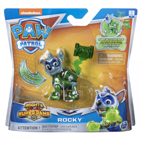 Jocuri si articole copii - Patrula catelusilor figurina super erou rocky