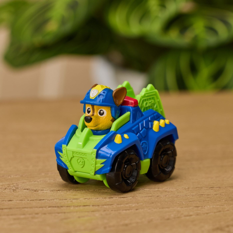PATRULA CATELUSILOR FILMUL CU DINOZAURI PUP SQUAD RACERS VEHICUL CU FIGURINA CHASE 6.5CM [5]