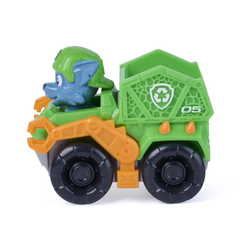 PATRULA CATELUSILOR FILMUL CU DINOZAURI PUP SQUAD RACERS VEHICUL CU FIGURINA ROCKY 6.5CM [3]