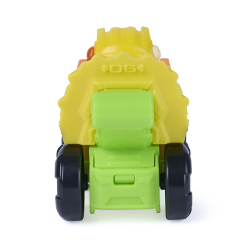 PATRULA CATELUSILOR FILMUL CU DINOZAURI PUP SQUAD RACERS VEHICUL CU FIGURINA RUBBLE 6.5CM [4]