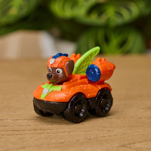 PATRULA CATELUSILOR FILMUL CU DINOZAURI PUP SQUAD RACERS VEHICUL CU FIGURINA ZUMA 6.5CM [5]