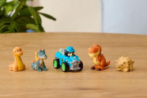 PATRULA CATELUSILOR FILMUL CU DINOZAURI PUP SQUAD SET 5 FIGURINE ECHIPA DINO [1]