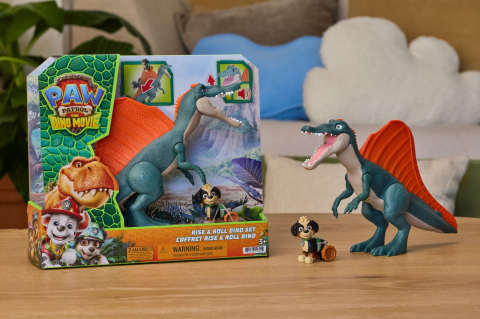 PATRULA CATELUSILOR FILMUL CU DINOZAURI SET DE JOACA DINO RISE AND ROLL CU FIGURINA [1]