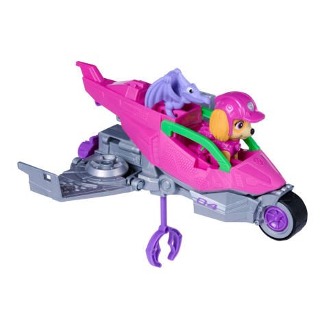 PATRULA CATELUSILOR FILMUL CU DINOZAURI SET DINO VEHICUL AVION CU FIGURINA SKYE SI ACCESORII 15CM [3]