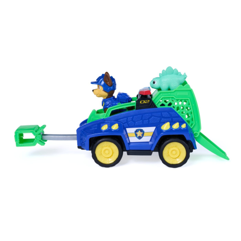 PATRULA CATELUSILOR FILMUL CU DINOZAURI SET DINO VEHICUL DE POLITIE CU FIGURINA CHASE SI ACCESORII 15CM [9]