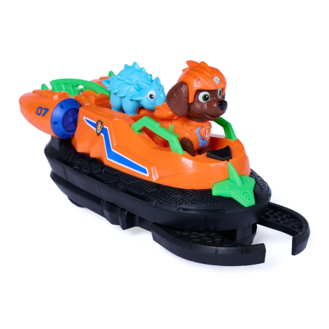 PATRULA CATELUSILOR FILMUL CU DINOZAURI SET DINO VEHICUL HOVERCRAFT CU FIGURINA ZUMA SI ACCESORII 15CM [1]
