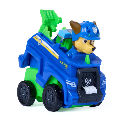 PATRULA CATELUSILOR FILMUL CU DINOZAURI SET VEHICUL CU RAMPA SI FIGURINA CHASE [7]