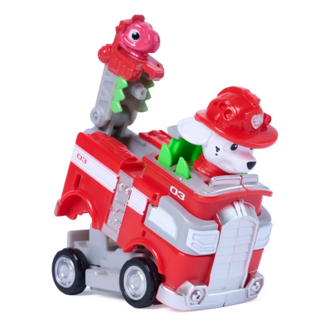 PATRULA CATELUSILOR FILMUL CU DINOZAURI SET VEHICUL CU RAMPA SI FIGURINA MARSHALL [1]