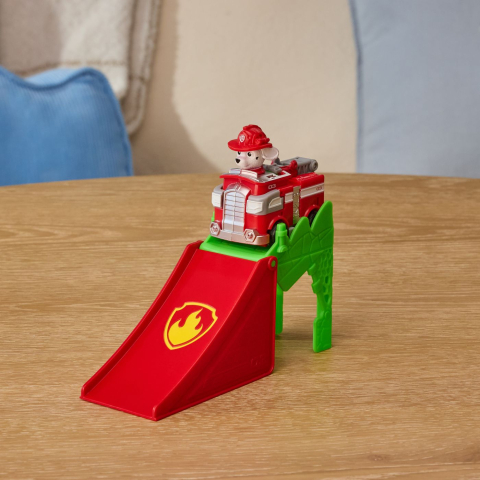 PATRULA CATELUSILOR FILMUL CU DINOZAURI SET VEHICUL CU RAMPA SI FIGURINA MARSHALL [7]