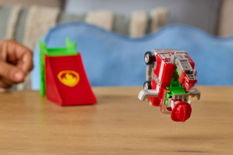 PATRULA CATELUSILOR FILMUL CU DINOZAURI SET VEHICUL CU RAMPA SI FIGURINA MARSHALL [6]
