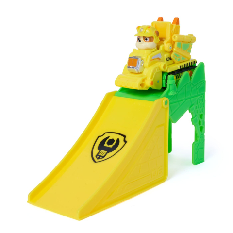 PATRULA CATELUSILOR FILMUL CU DINOZAURI SET VEHICUL CU RAMPA SI FIGURINA RUBBLE [4]