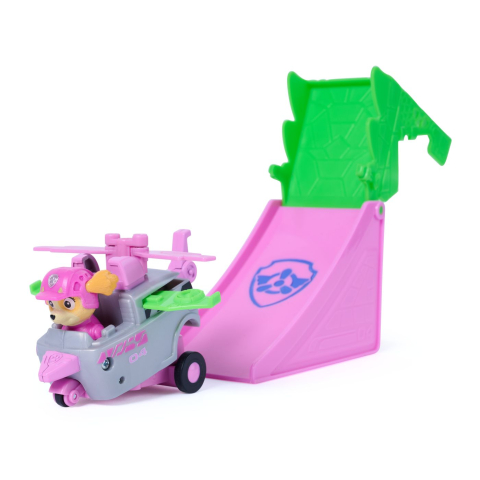 PATRULA CATELUSILOR FILMUL CU DINOZAURI SET VEHICUL CU RAMPA SI FIGURINA SKYE [6]