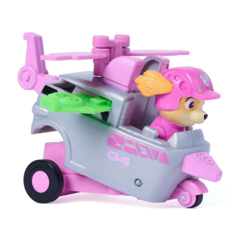 PATRULA CATELUSILOR FILMUL CU DINOZAURI SET VEHICUL CU RAMPA SI FIGURINA SKYE [7]