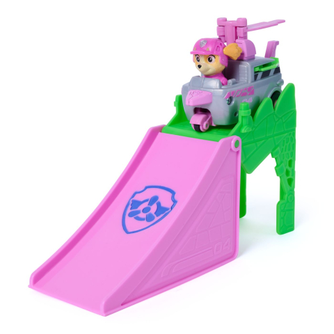 PATRULA CATELUSILOR FILMUL CU DINOZAURI SET VEHICUL CU RAMPA SI FIGURINA SKYE [5]