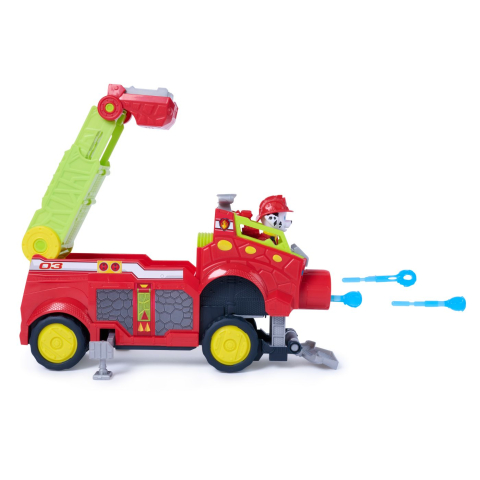 PATRULA CATELUSILOR FILMUL CU DINOZAURI SET VEHICUL DINO DE POMPIERI CU FIGURINA MARSHALL SI ACCESORII [9]