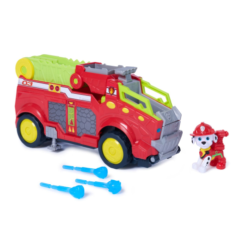 PATRULA CATELUSILOR FILMUL CU DINOZAURI SET VEHICUL DINO DE POMPIERI CU FIGURINA MARSHALL SI ACCESORII [2]