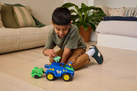 PATRULA CATELUSILOR FILMUL CU DINOZAURI SET VEHICUL DINO RC CU TELECOMANDA FIGURINA CHASE SI ACCESORII [3]