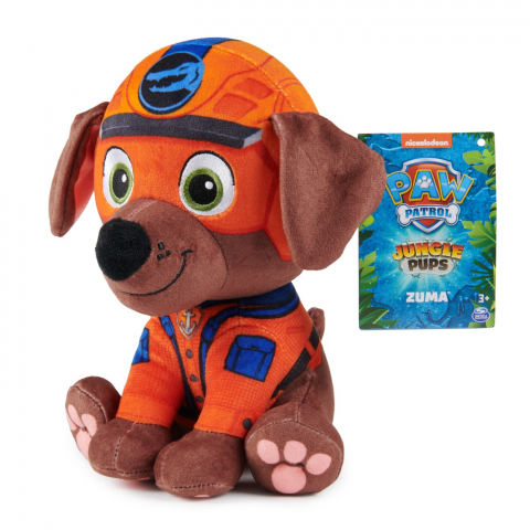 Jocuri si articole copii - Patrula Catelusilor Jungle Jucarie De Plus Zuma 20Cm