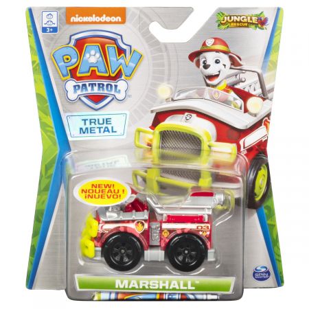 Figurine cu eroi si personaje - Patrula Cățelușilor Machetă Metalică Marshall Jungle Rescue 