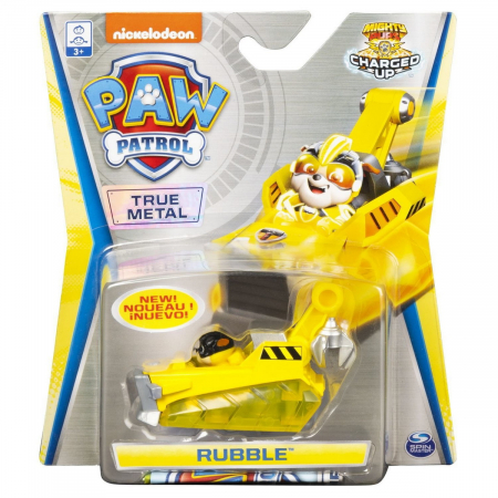 Figurine cu eroi si personaje - Patrula Cățelușilor Machetă Metalică Rubble Charged Up