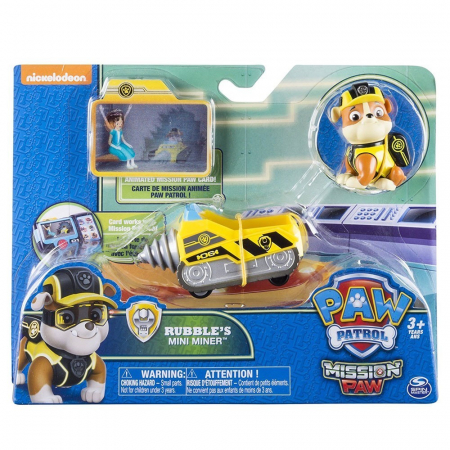 Figurine cu eroi si personaje - Patrula Cățelușilor Minivehiculul lui Rubble 