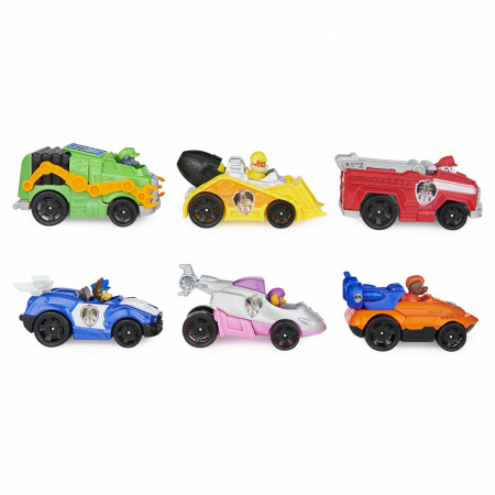 Pachet Cadou Patrula Cățelușilor cu 6 Mașinuțe Metalice  [8]