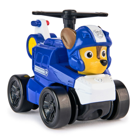 PATRULA CATELUSILOR PUP SQUAD RACERS AIR RESCUE VEHICUL METALIC CHASE SCARA 1 LA 55 [2]