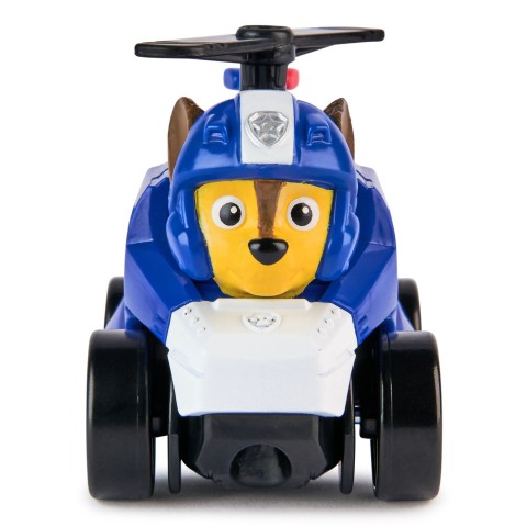 PATRULA CATELUSILOR PUP SQUAD RACERS AIR RESCUE VEHICUL METALIC CHASE SCARA 1 LA 55 [1]