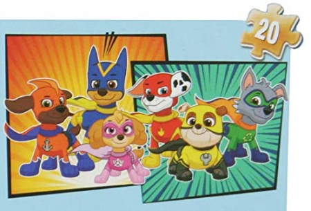 Puzzle 4în1 din Lemn Patrula Cățelușilor  [3]