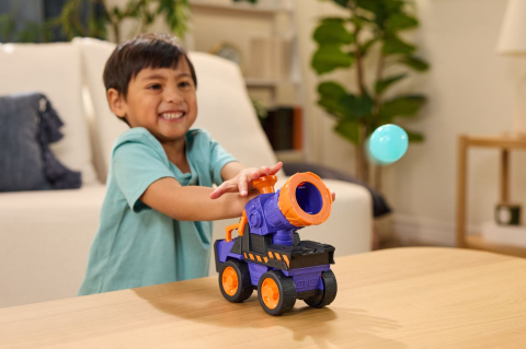 PATRULA CATELUSILOR RUBBLE SI ECHIPA SET FIGURINA SI VEHICUL MEGA BLASTER [4]