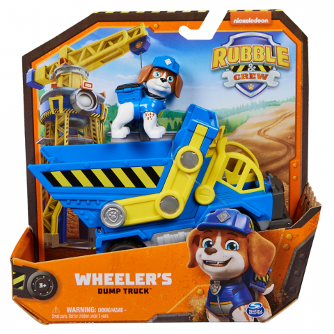 Jocuri si articole copii - PATRULA CATELUSILOR RUBBLE SI ECHIPA VEHICUL DE BAZA WHEELER