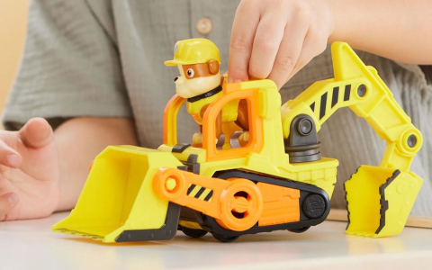 PATRULA CATELUSILOR RUBBLE SI ECHIPA VEHICULE DE BAZA BULDOZER [4]