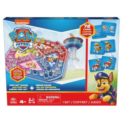 Jocuri si Jucarii Educative - PATRULA CATELUSILOR SET 2 JOCURI POP-UP SI MEMO