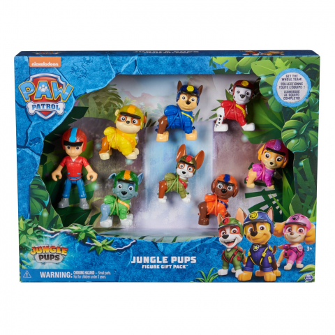 Figurine cu eroi si personaje - Patrula Catelusilor Set Cadou 8 Figurine Jungle