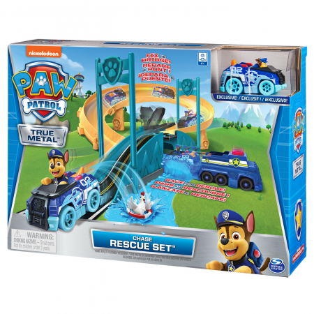 Figurine cu eroi si personaje - Patrula Cățelușilor Set Salvare Chase Repară Podul 