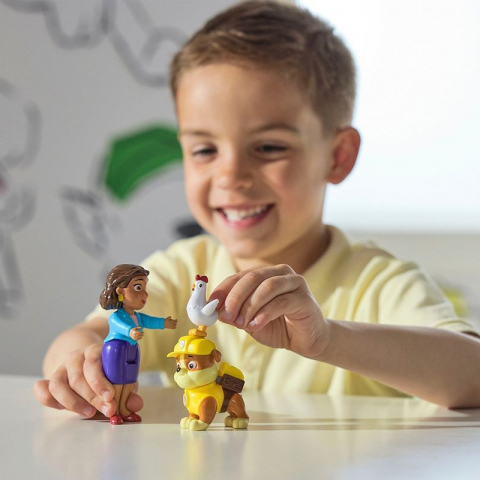 PATRULA CATELUSILOR SET FIGURINE EROI DE SALVARE RUBBLE SI MAYOR GOODWAY [2]