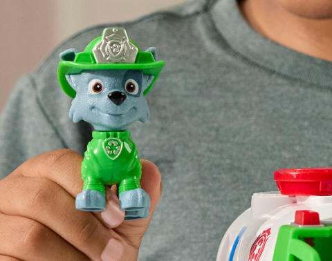 PATRULA CATELUSILOR VEHICUL DE SALVARE MASINA DE POMPIERI SI FIGURINA ROCKY [2]