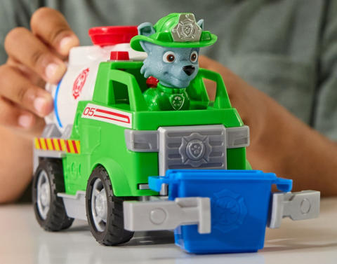 PATRULA CATELUSILOR VEHICUL DE SALVARE MASINA DE POMPIERI SI FIGURINA ROCKY [5]